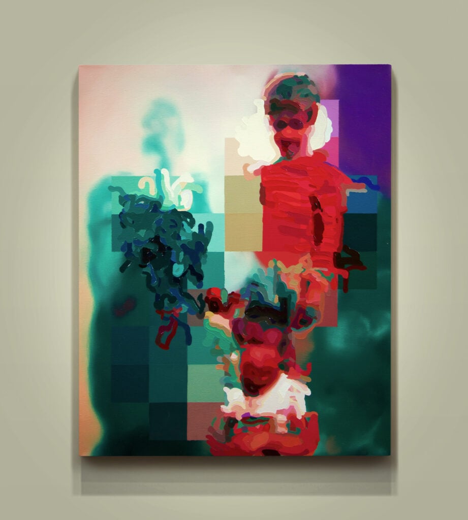 Brothers with Tomato Plant