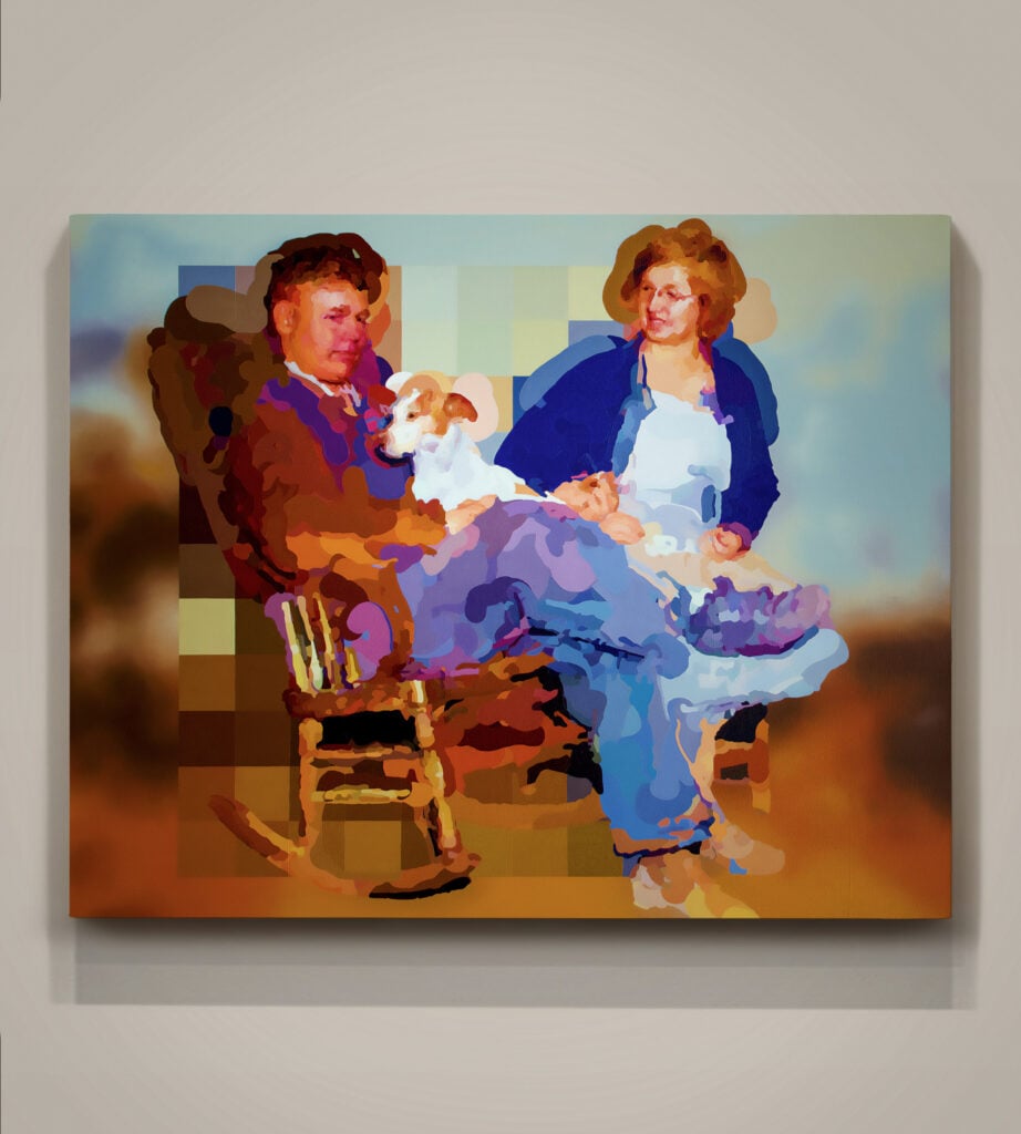 Tenant Farmers with Dog